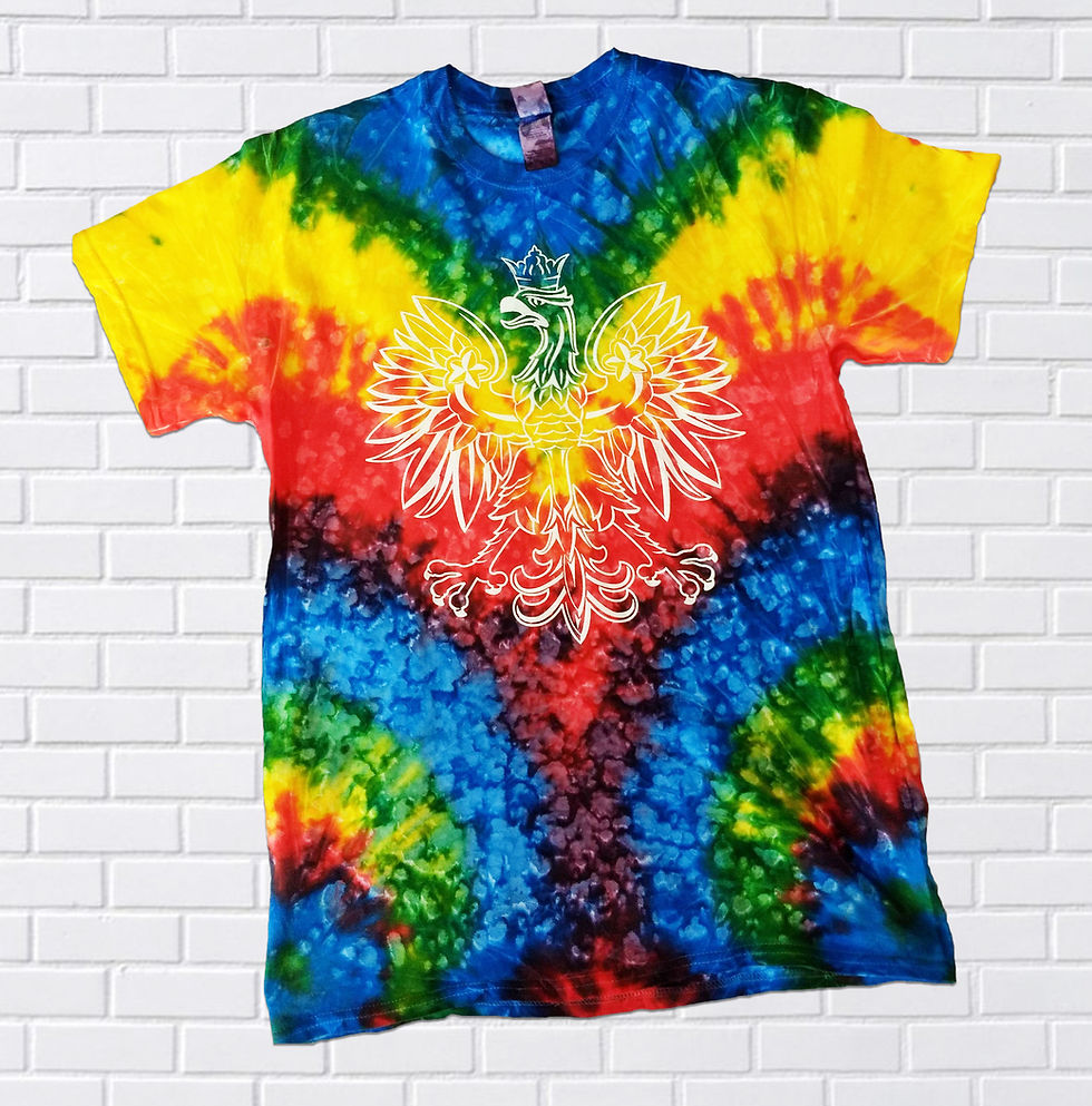 Thumbnail: Polish T-Shirt, Eagle Tie Dye, Rainbow