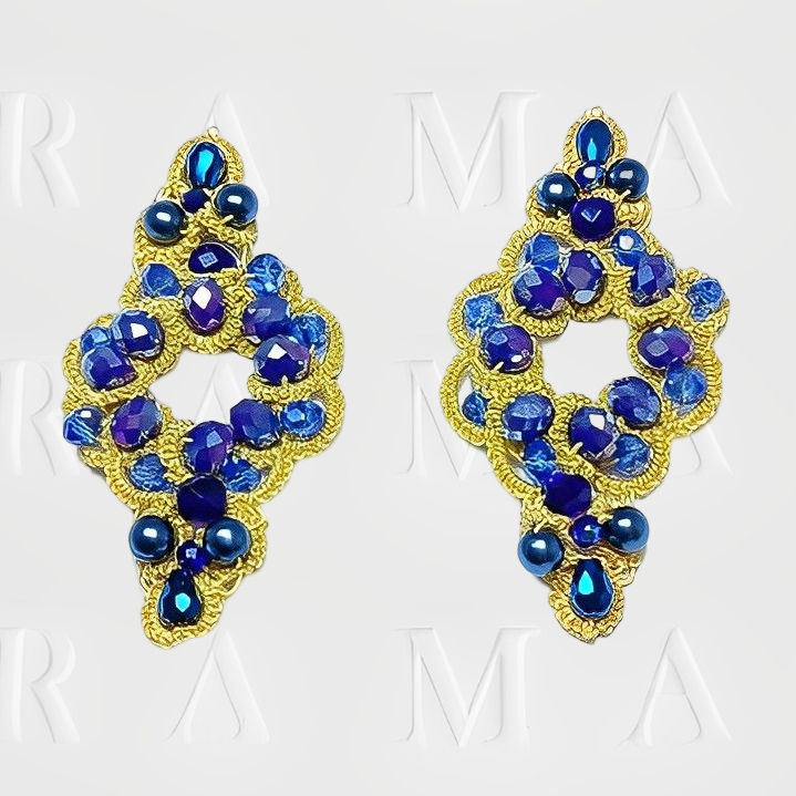 Elegance rhombus pendant earrings