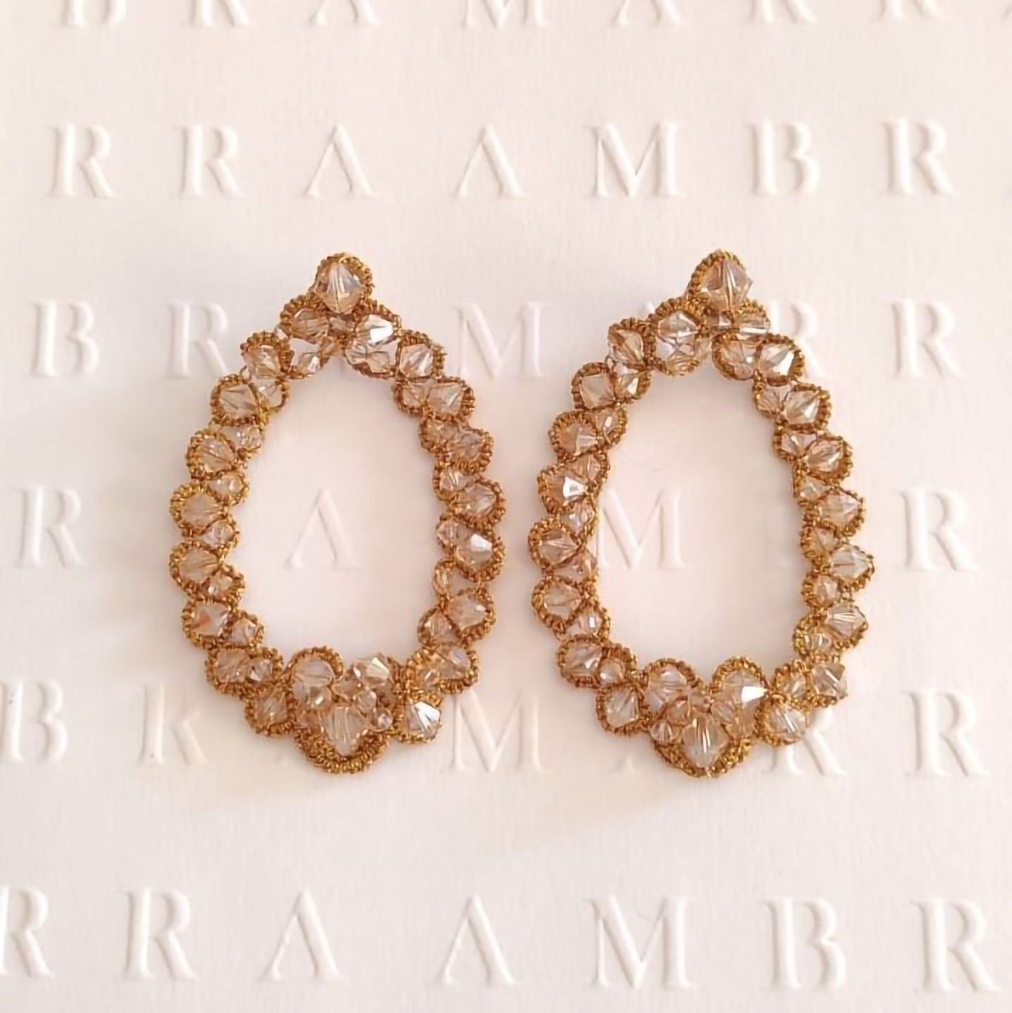 80's golden light earrings