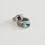 Thumbnail: Elastic amethyst purple gem ring