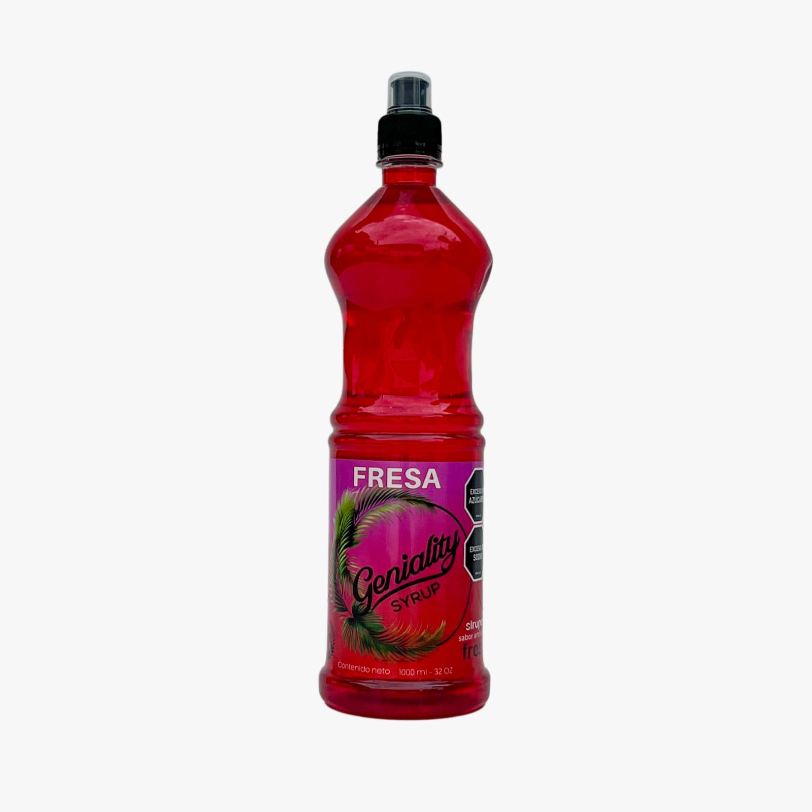 Sirope Geniality Sabor a Fresa x1L (Extra Concentrado)