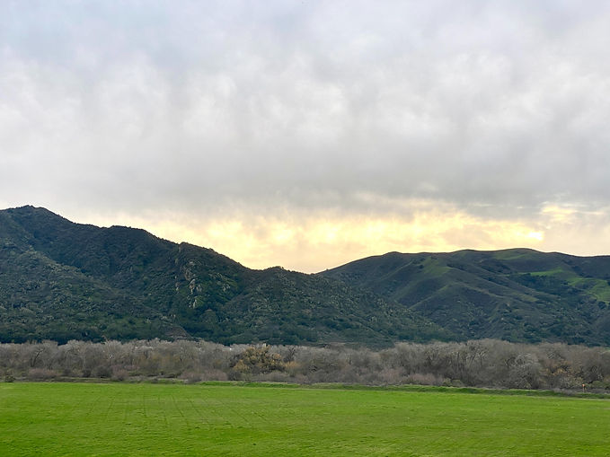 Santa Ynez Valley mountain range in Buellton, California