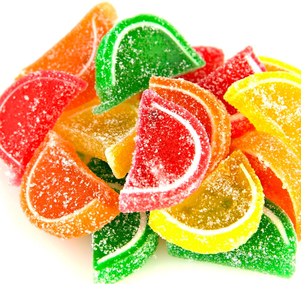 Mini Assorted Fruit Slices, .55 Lb