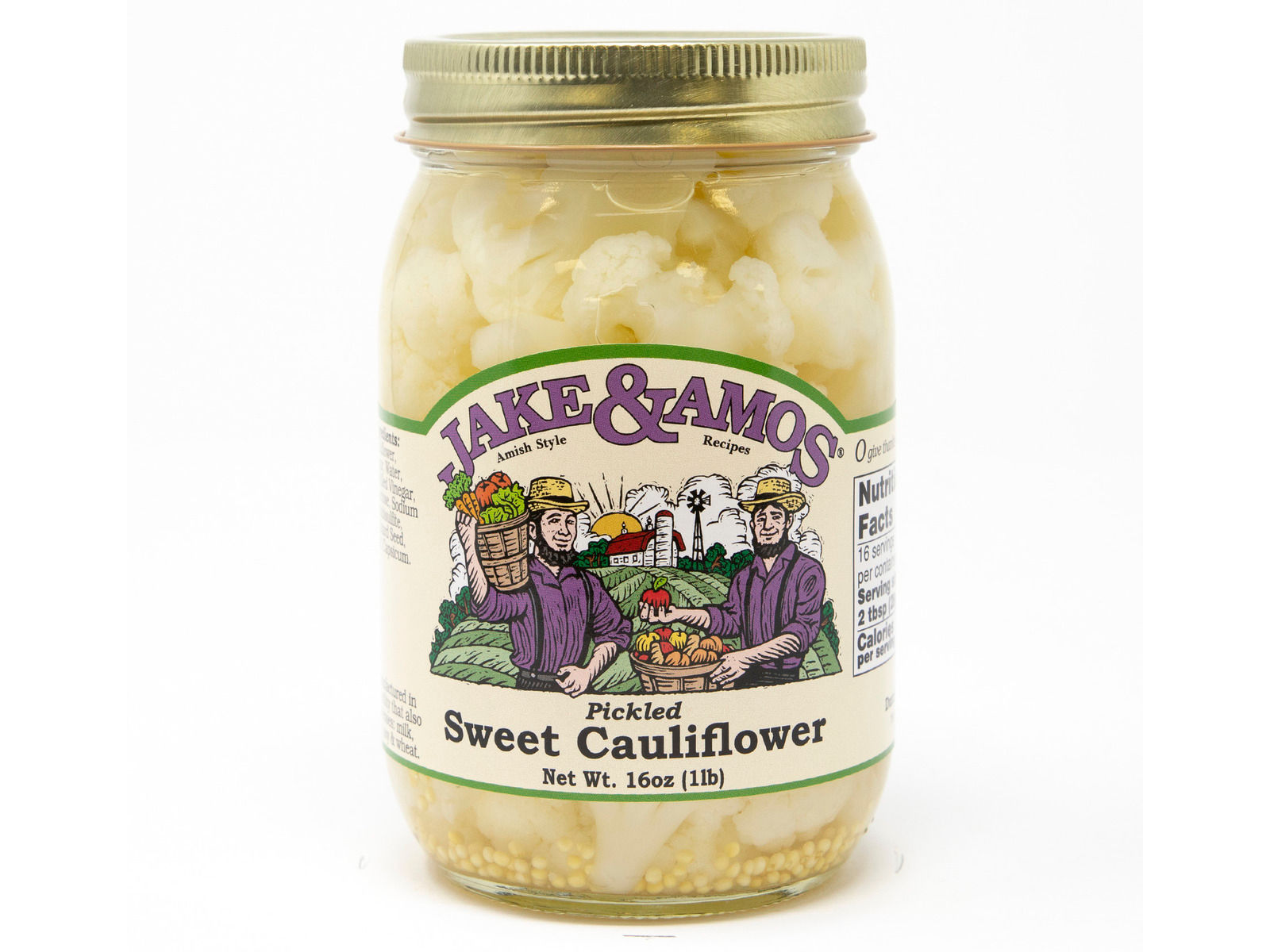 Jake & Amos® Pickled Sweet Cauliflower, 16 Oz
