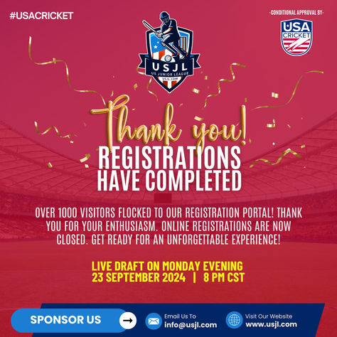 Thank you! Registrations have closed!!