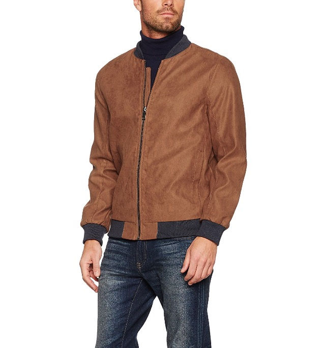 Veste Bomber Marron suedé