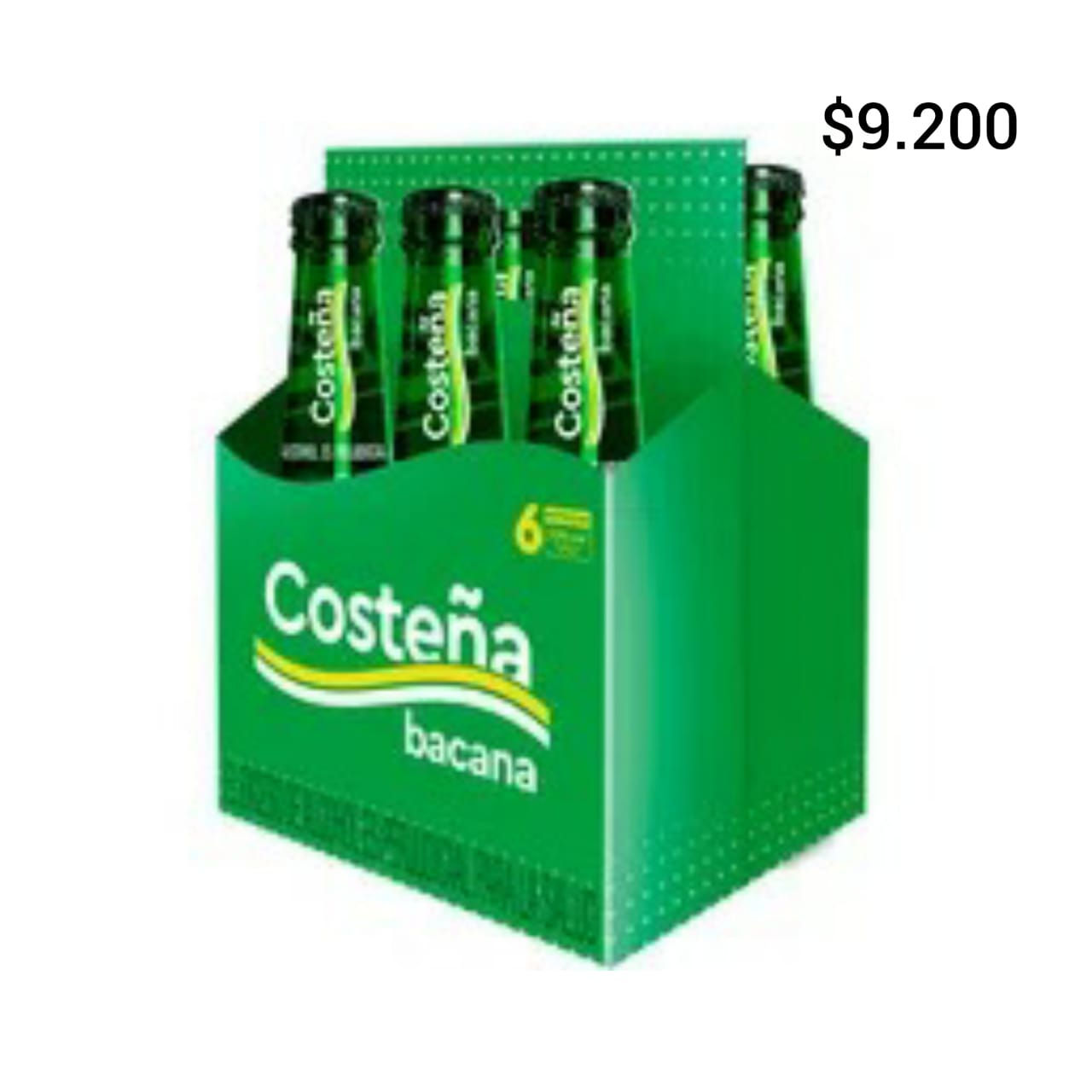Six pack Cerveza Costeña Bacana en Botella
