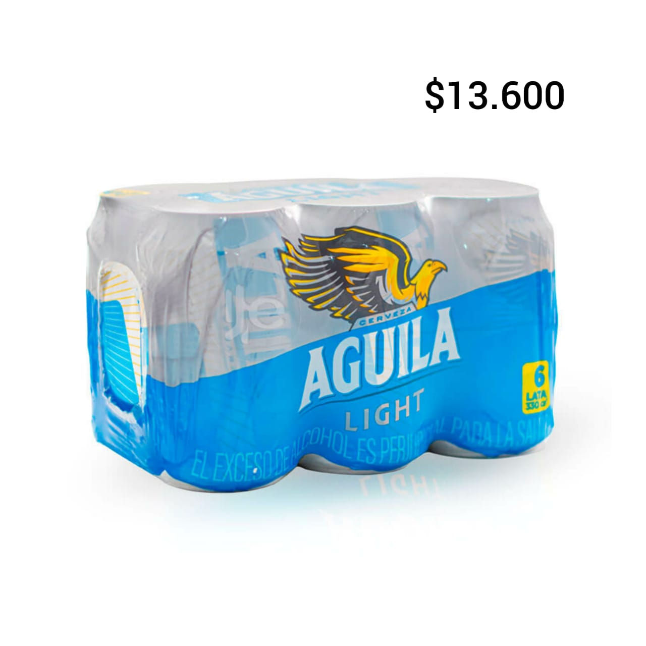 Six pack Cerveza Aguila Light