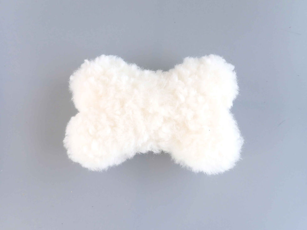 Thumbnail: reals sheepskin dog bone