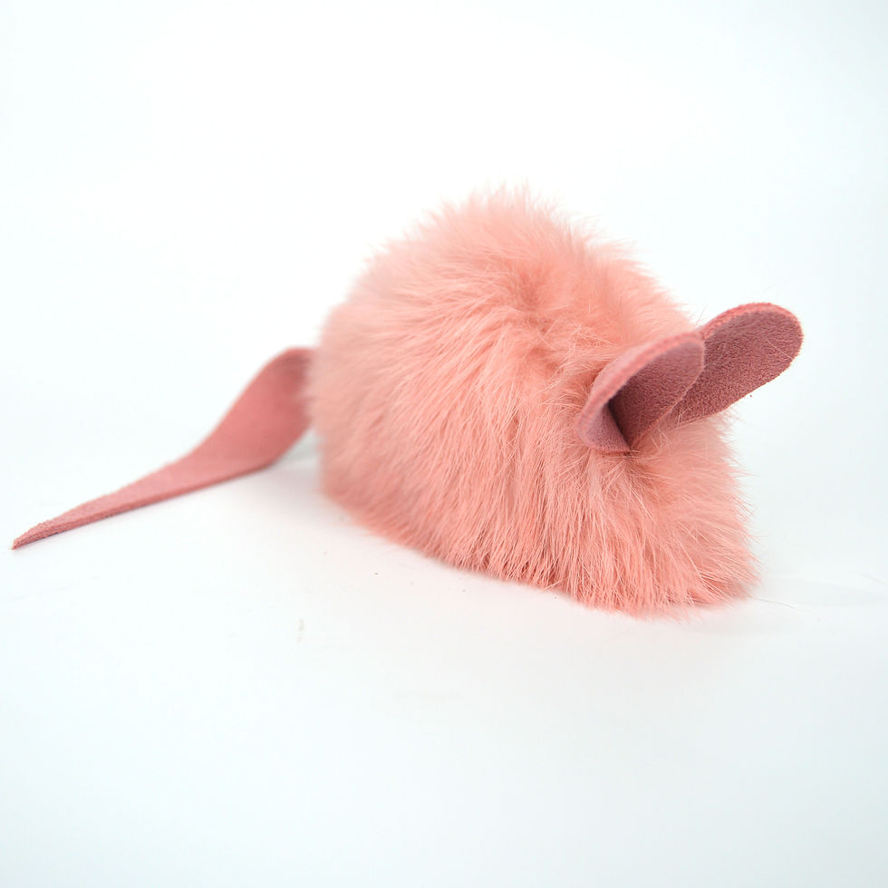 Thumbnail: rabbit fur mouse cat toy