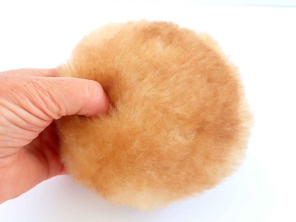 Thumbnail: Real Sheepskin Squeaker Biscuit Toy - Perfect for Training & Fetch - Medium