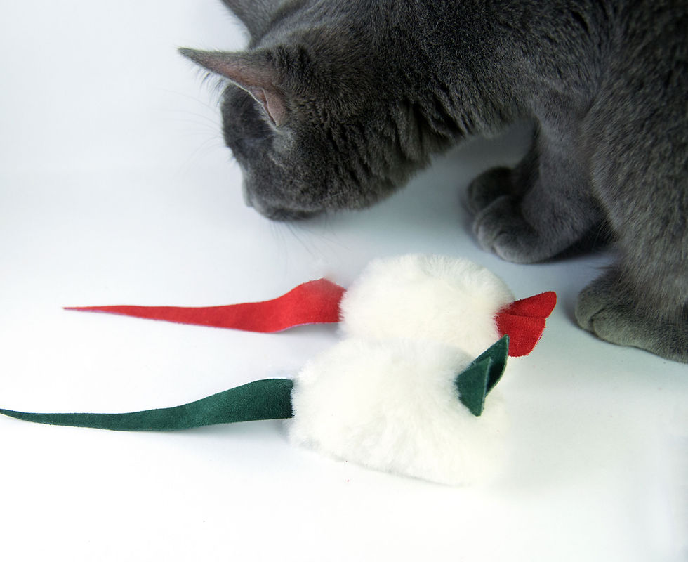 Christmas Catnip Mini Mouse 2 Pack Cat Toy