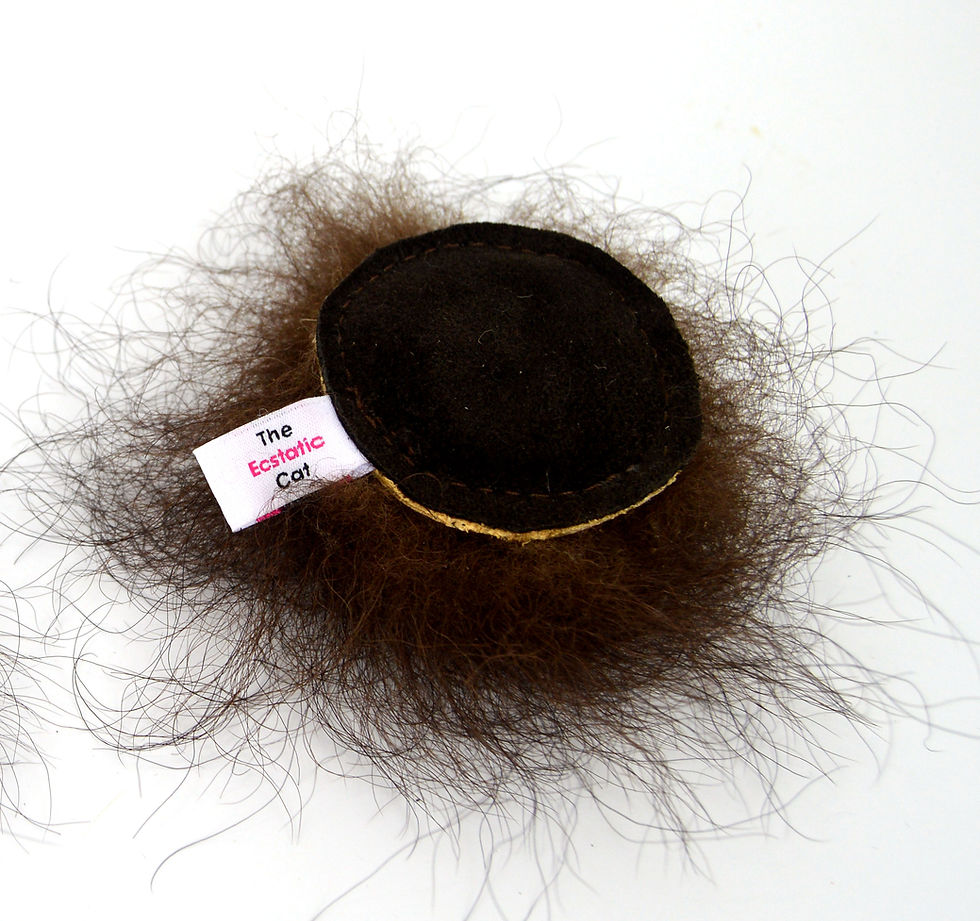 Thumbnail: real buffalo fur cat toy, Flingin' Biscuit