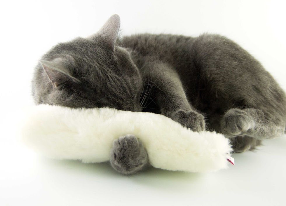 Thumbnail: real fur cat kicker handmade usa