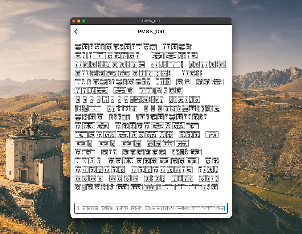 Thumbnail: PACS™ (PMØS_100 Ascii Character Set) Classical Edition.TTF