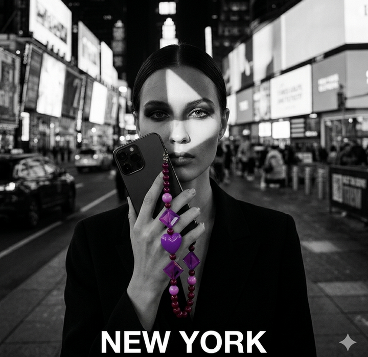 modelle ambientate a NY City in bianco e nero