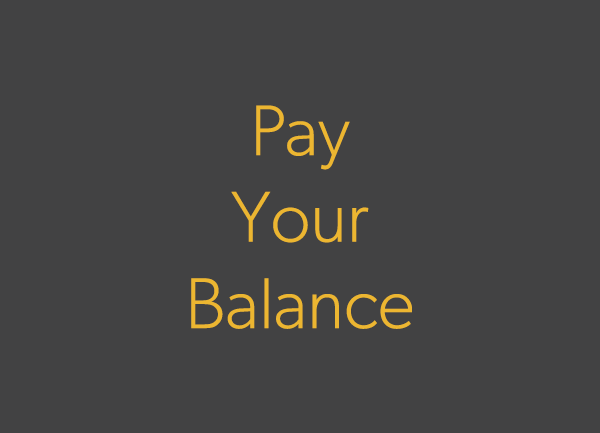 Pay your balance