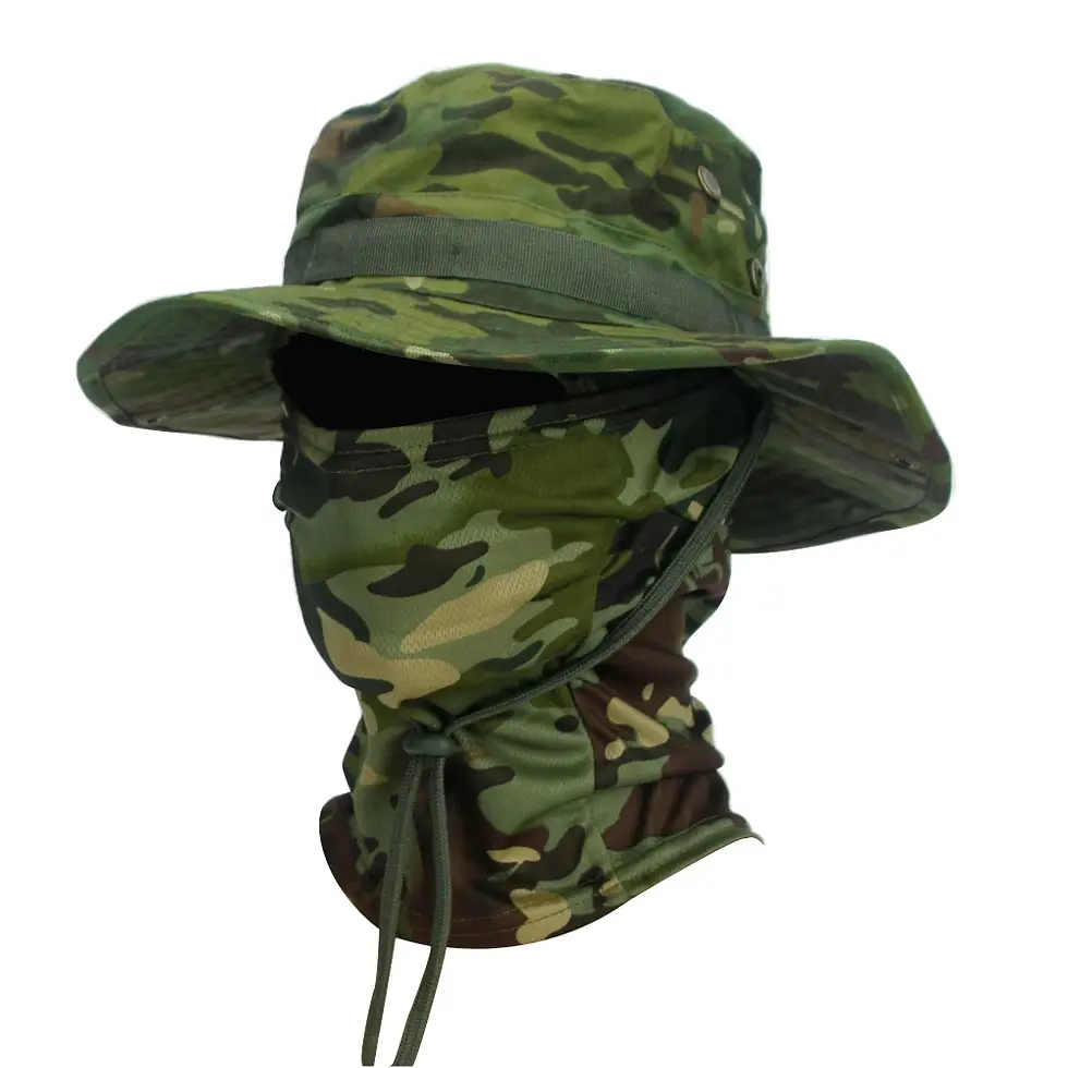 Thumbnail: Camouflage Boonie Cap Balaclava Hat Suit Foldable Soft Hat Outdoor Hunting