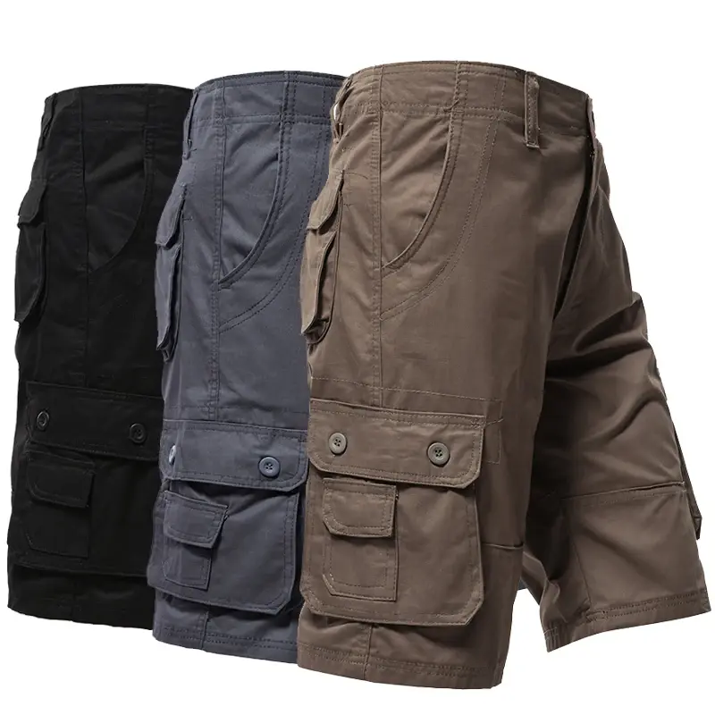 Men's Cargo Shorts Big Size Sports Knee Shorts Classic Short Pants Streetwear