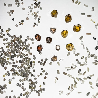 Diamantes naturales y sintéticos para uso industrial