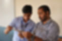 student and teacher in lab of sri gurukulam