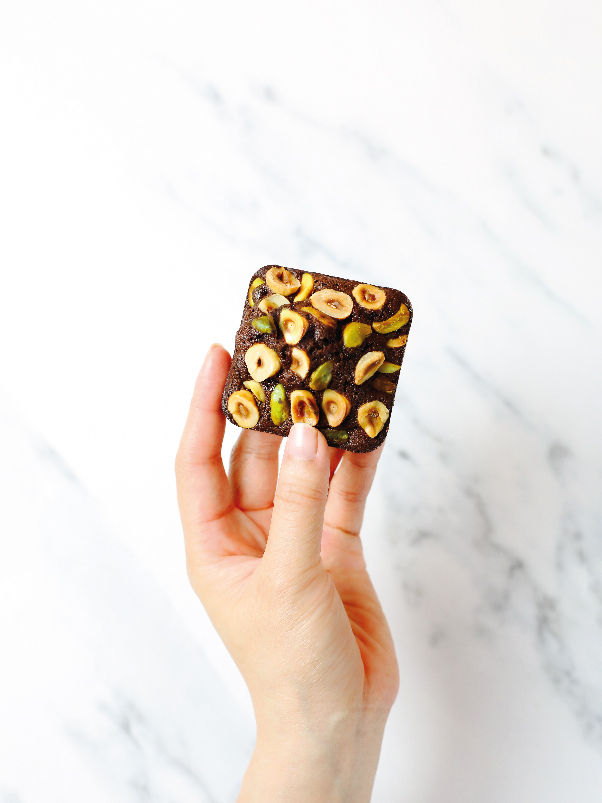 Thumbnail: Financiers au chocolat noisette (chocolate hazelnut)