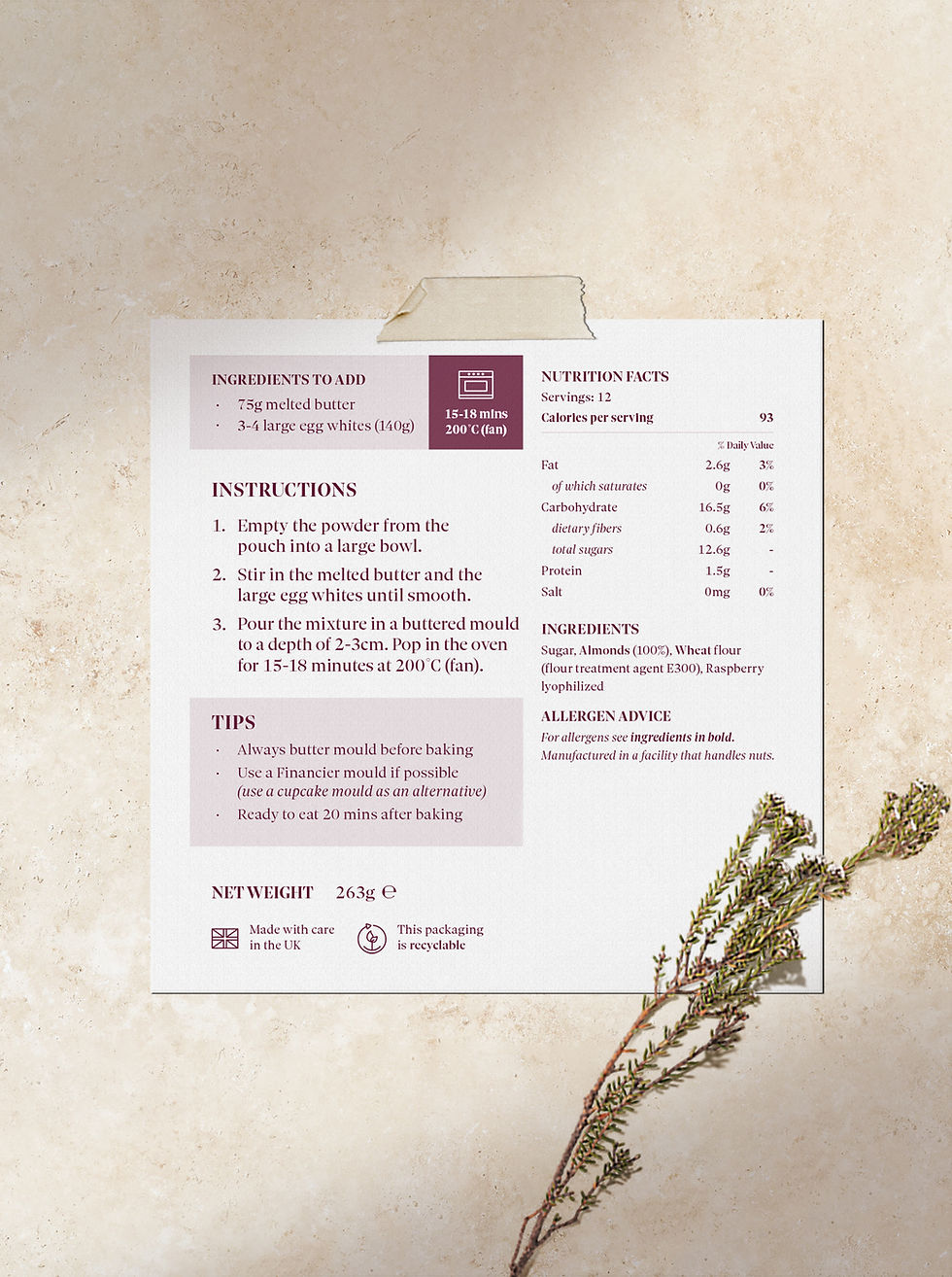 Thumbnail: Financiers à la framboise (raspberry)