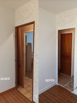 mise en  peinture uniquement mur sans papier peint_