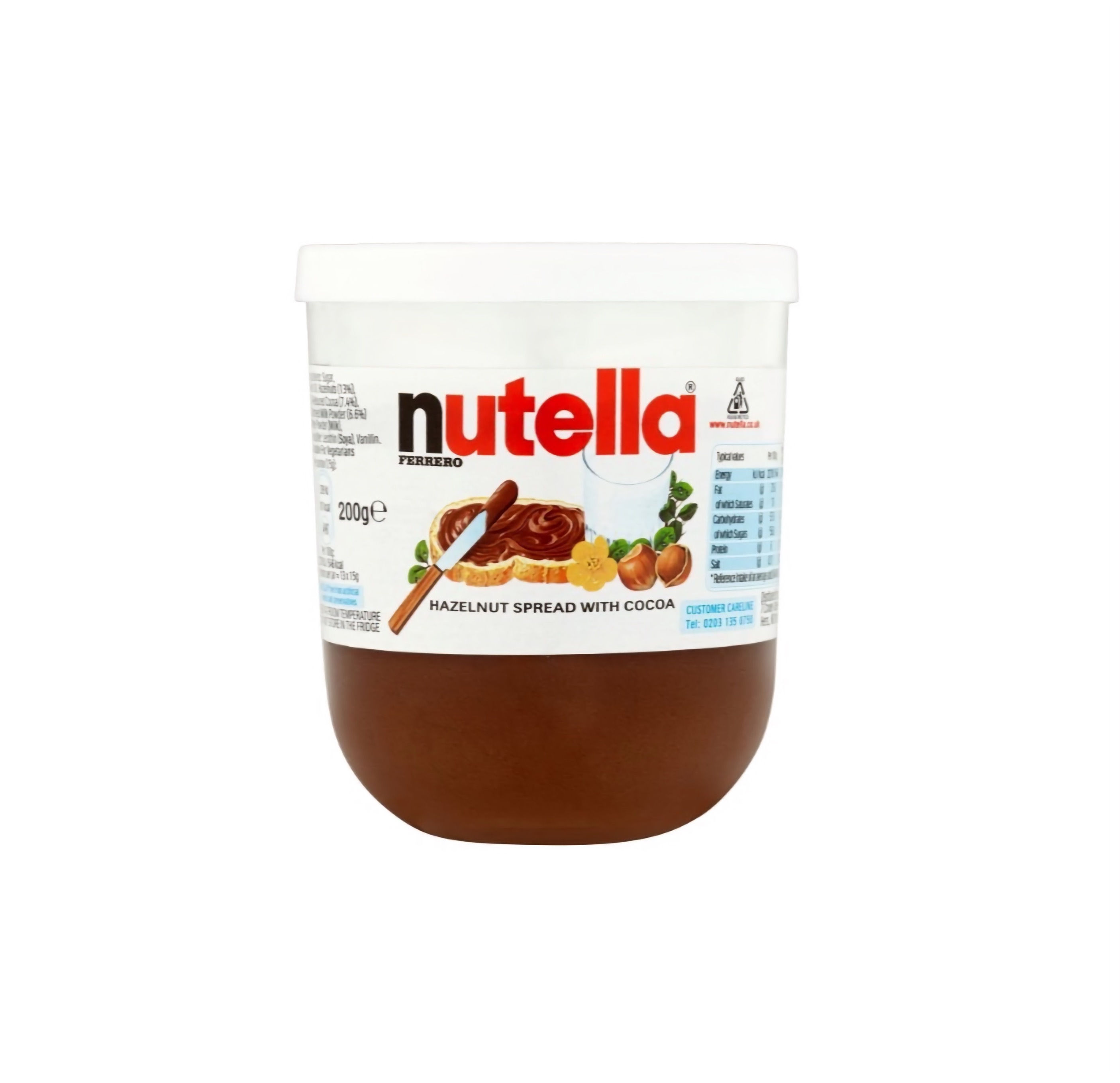 Nutella Hazelnut Spread With Cocoa 200G
