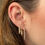 Miniature : Boucle d'oreille en forme de U en zircone