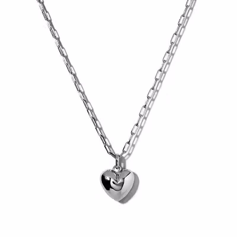 925 sterling zilveren hart hanger voor aan een ketting
