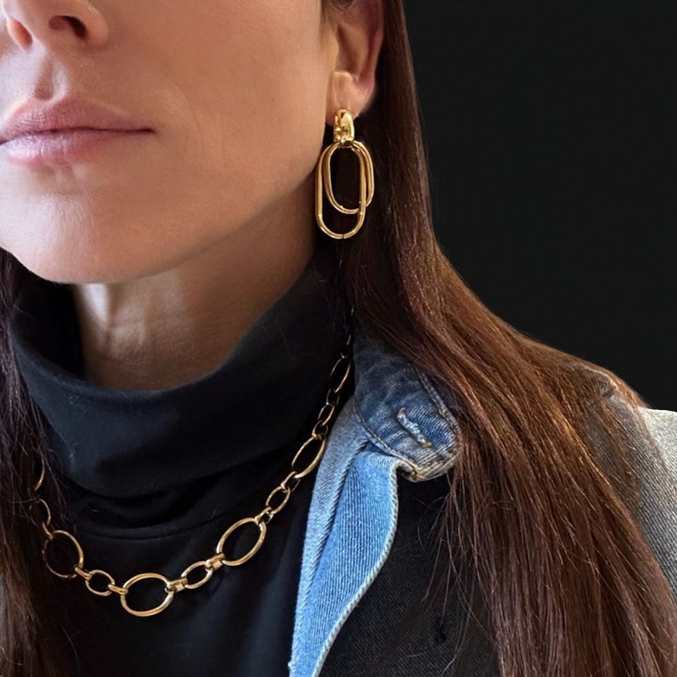 Bling-it oorbellen klassiek gedurfd van hoogwaardig stainless steel