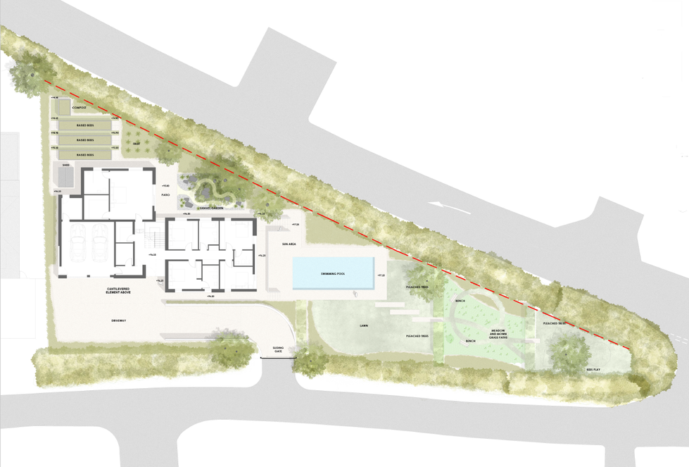 Self Build house site plan