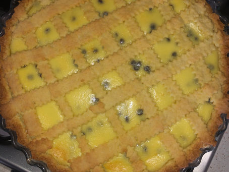 Crostata ricotta, mascarpone e gocce di cioccolato
