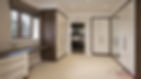 Dark wood bedroom units