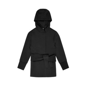 Flat lay photo of a hooded top