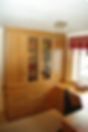 Made-to-measure cupboards with glass sections