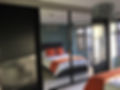 Bespoke bedroom units with mirrors
