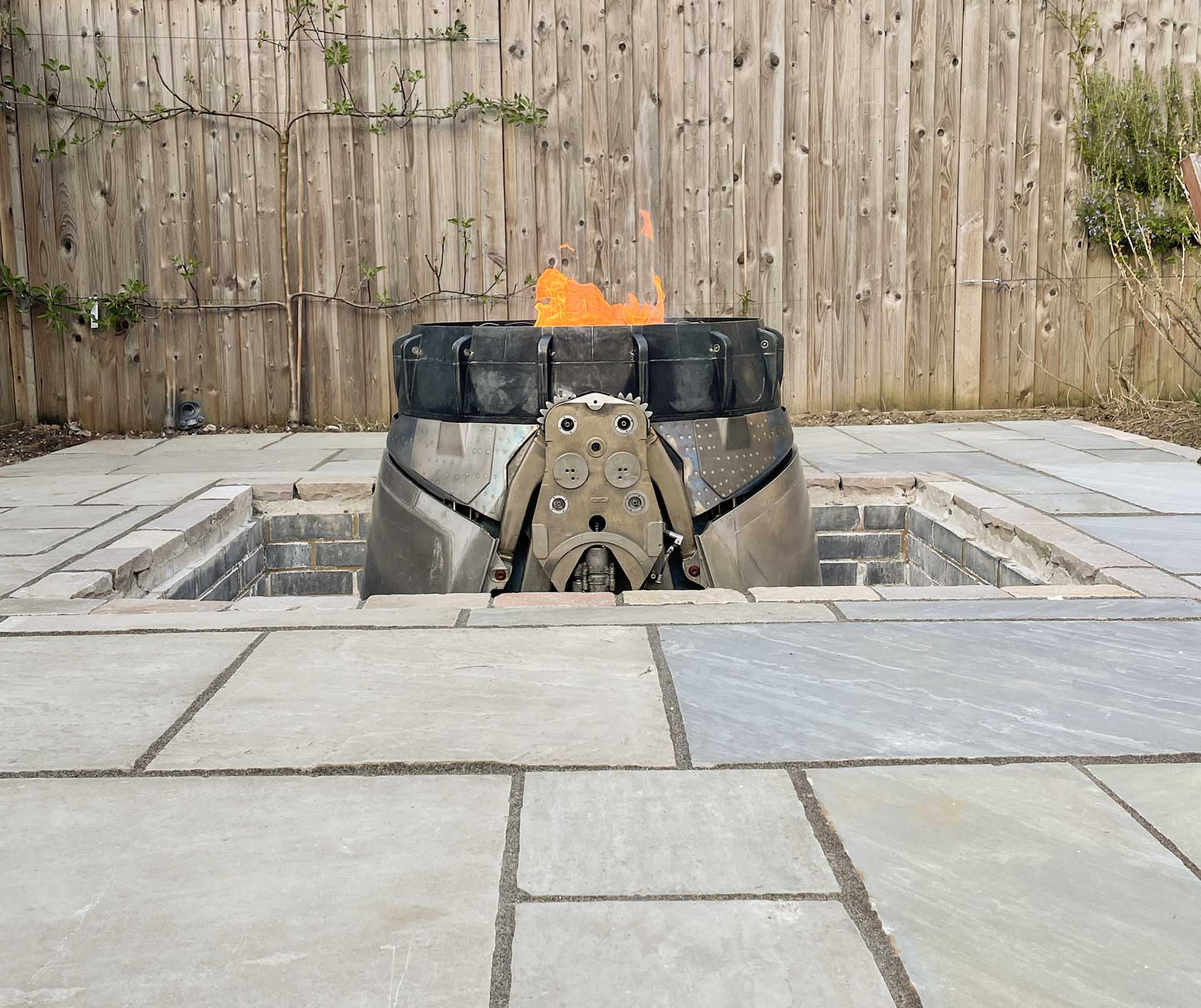 Completed garden transformation