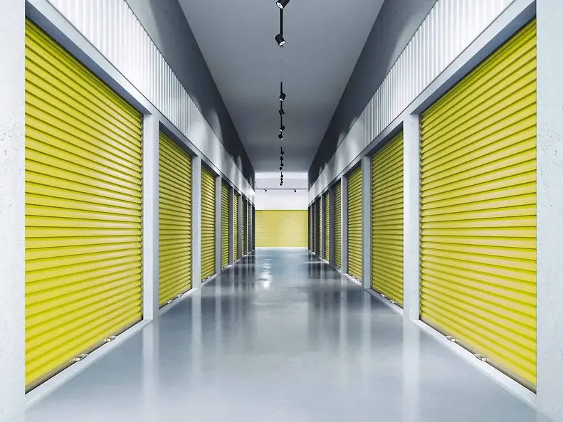 Doors in a storage facility