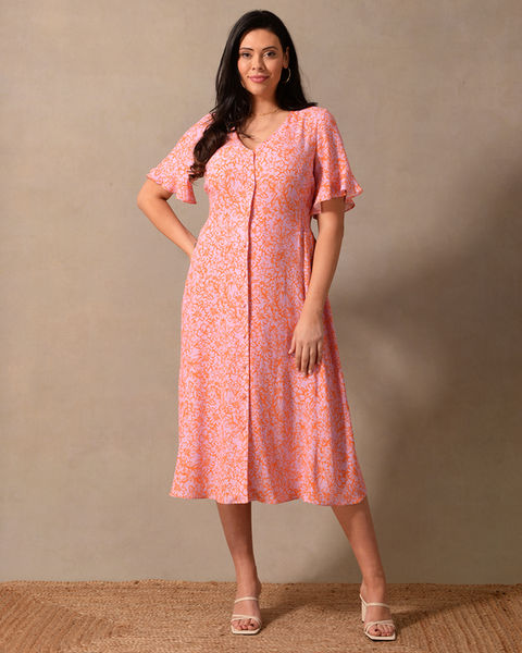 Female model in a dress