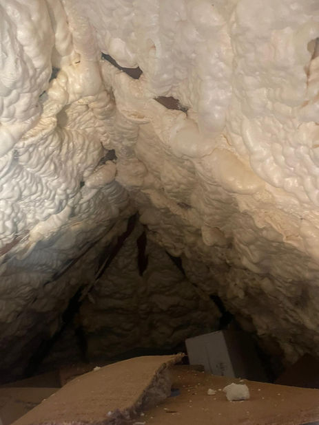 An Open Cell Spray Foam Removal & Superfoil Insulation