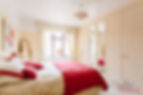 Custom-fit bedroom units, bed and mirror