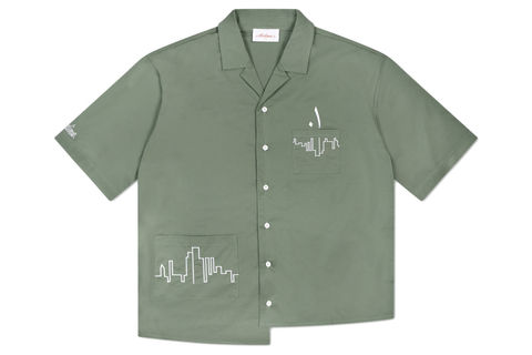 olive green shirt