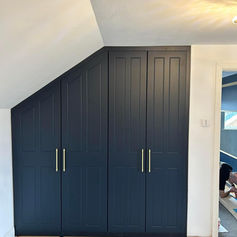 Panel pencil routed indigo blue