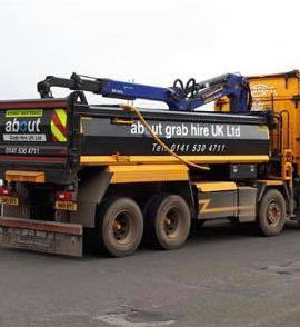 Truck on the way to deliver top soil