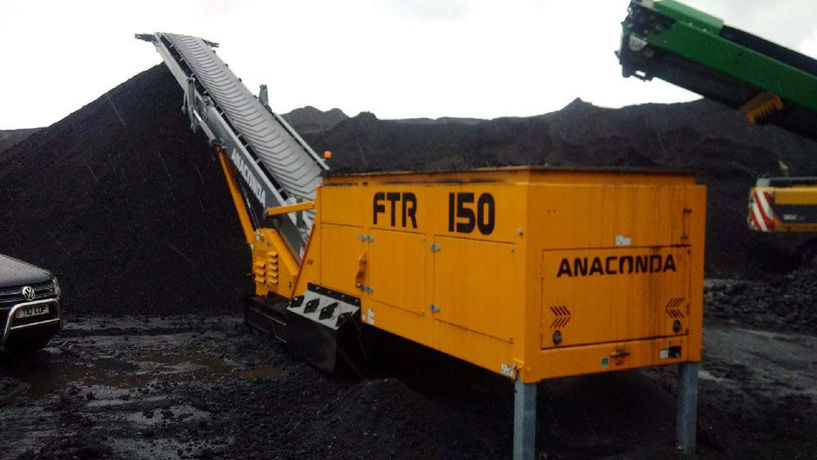 Anaconda FTR 150 Feeder Stacker on site