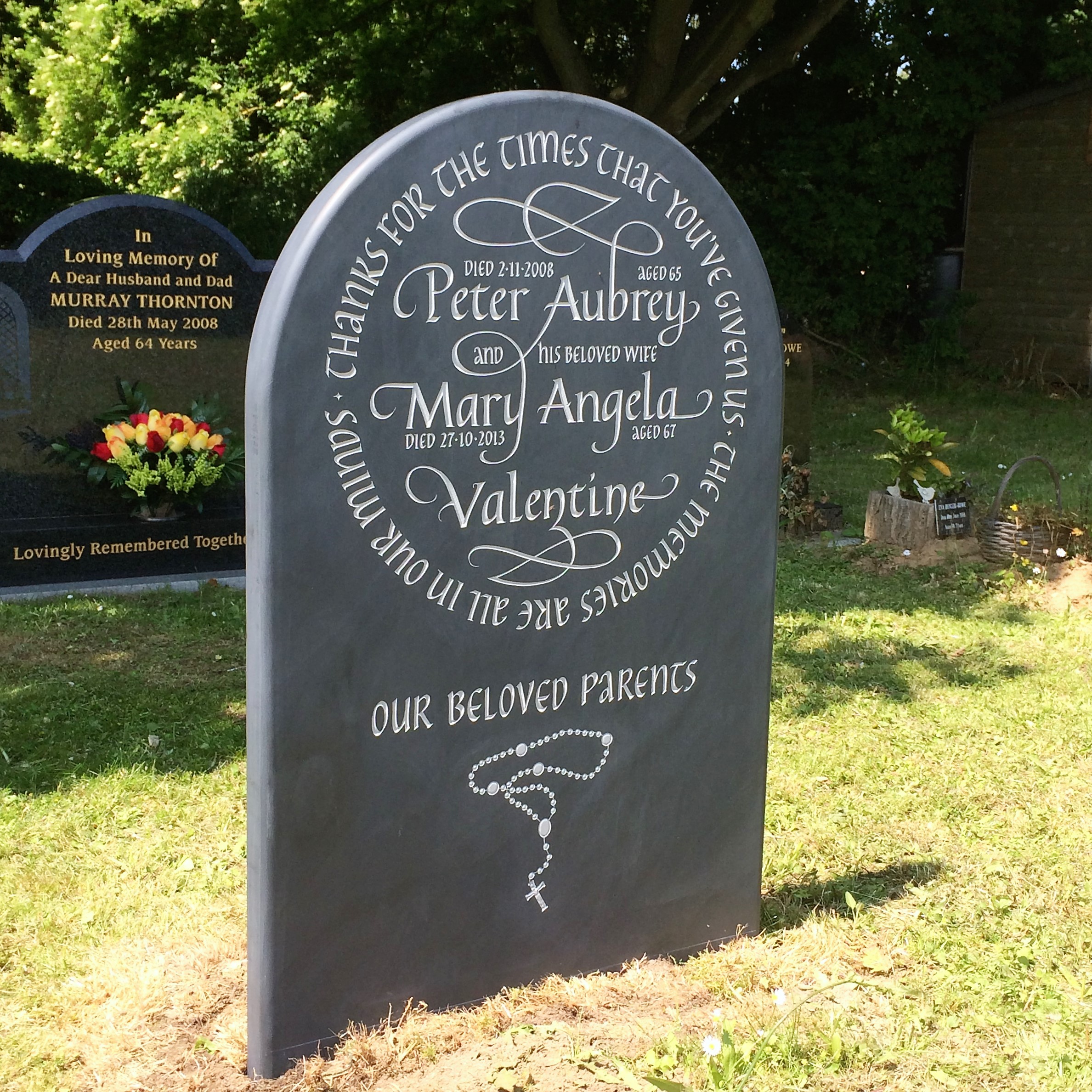 Welsh slate, hand cut