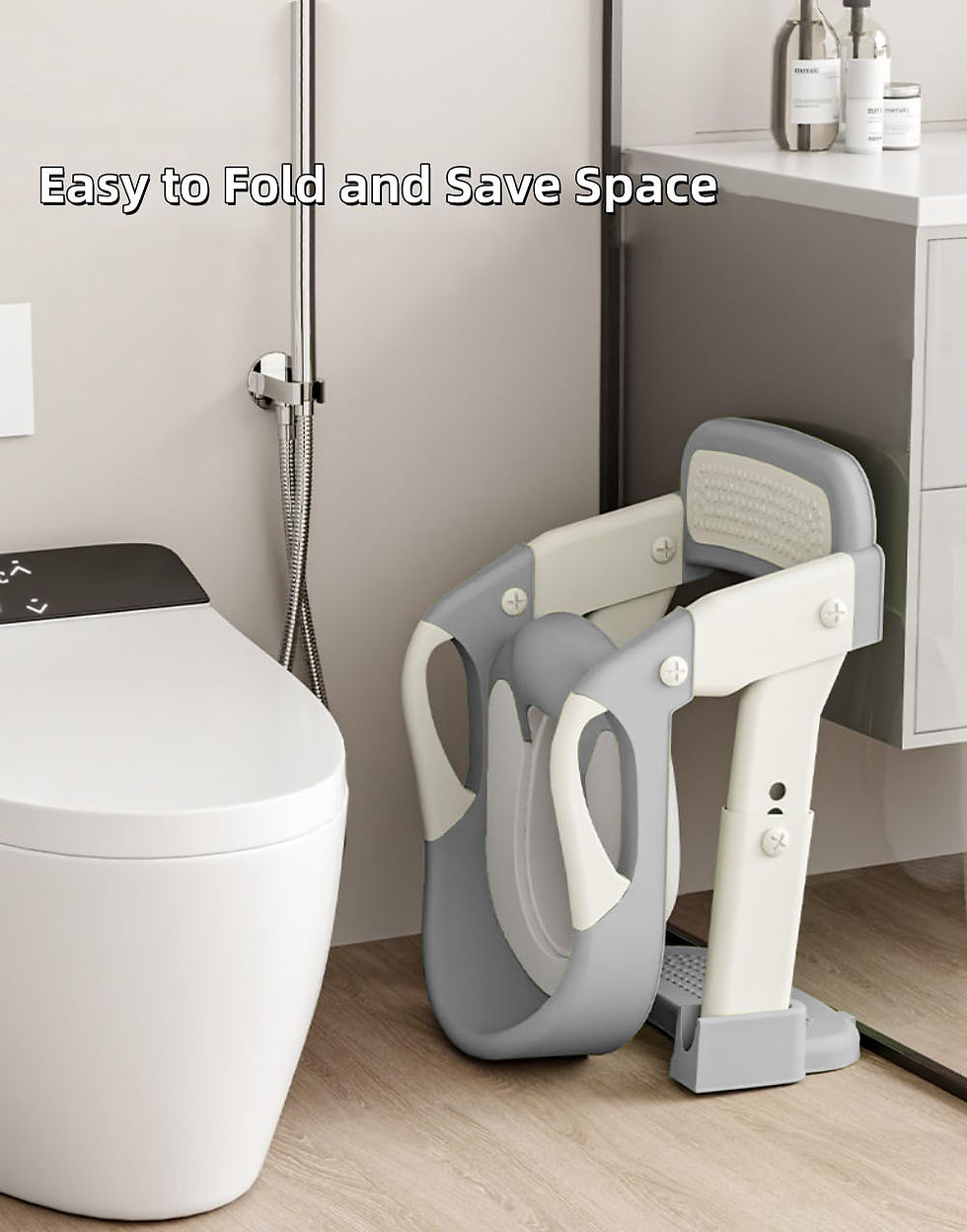 Miniatura: Kids Potty Training Seat With Steps, 3 In 1 Toddler Toilet Ladder Seat, Soft Mat