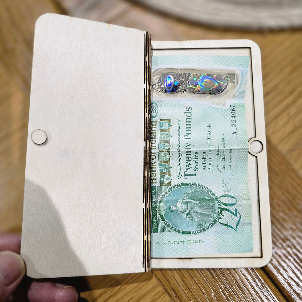 Thumbnail: Happy 60th Birthday - Laser Cut Book Style Money Holder